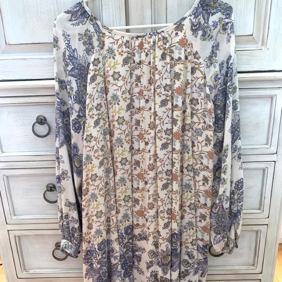 Free People - Lucky Loosey Dress in color Honeysuckle Combo - Picture 8 of 9